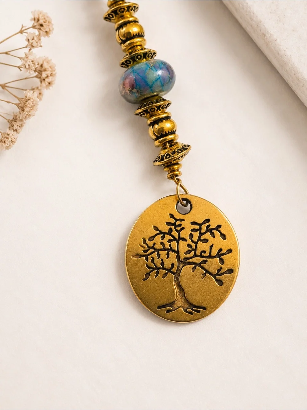 Luxe Tree of Life Bag Charm